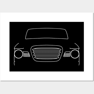 Studebaker Champ 1960s classic pickup truck white outline graphic Posters and Art